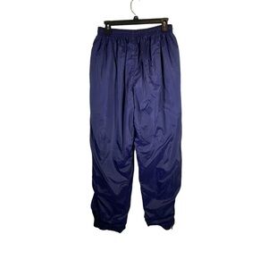 Wilson men's size Large blue lined windbreaker nylon warmup track running pant
